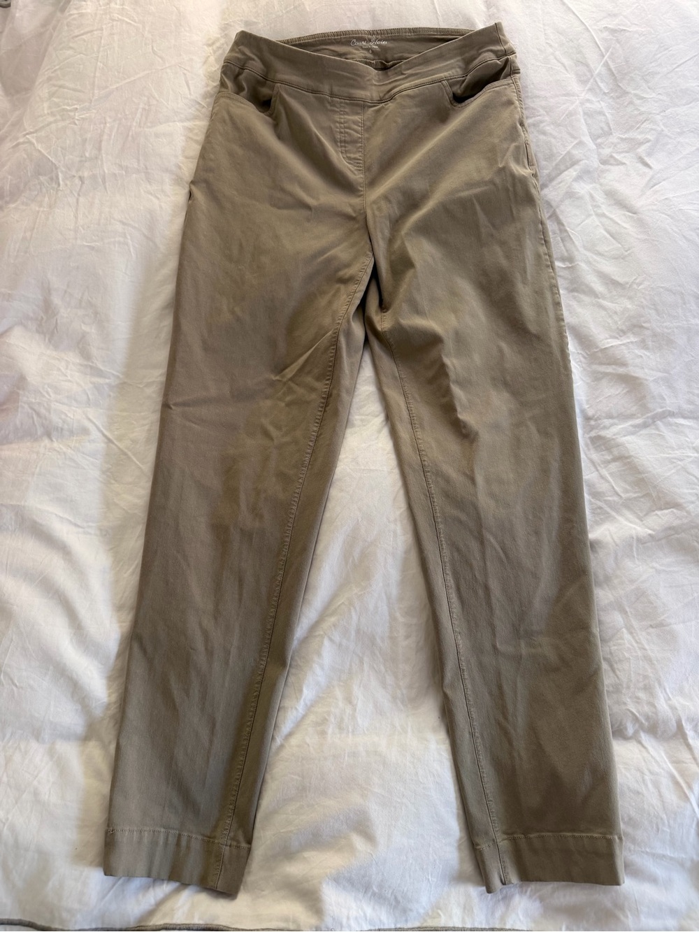 Court Haley Beige/Taupe Slim Stretch Pants